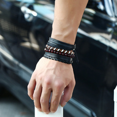 Bracelet, men's leather bracelets, Fashion, Wristbands