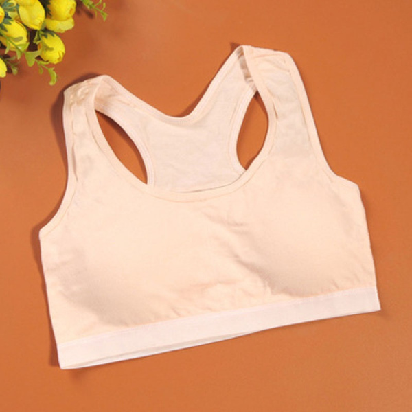 Girl Students Teenagers Children Kids Puberty Young Confortable Thin  Underwear Summer Pure Cotton Bras