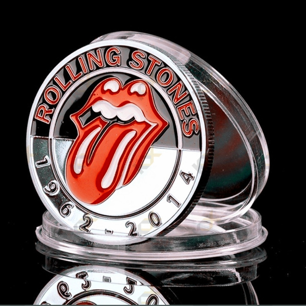 1962-2014 Rolling Stones Art Rock Music 1oz Silver Plated