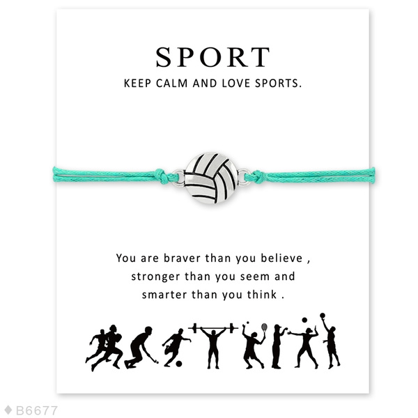 Volleyball team Sport Volleyball jewelry Volleyball bracelet Volleyball team gift Volleyball gift Volleyball Volleyball wish bracelet
