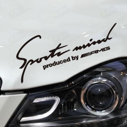 Sports Mind AMG Car Auto Vinyl Decal Sticker Black White