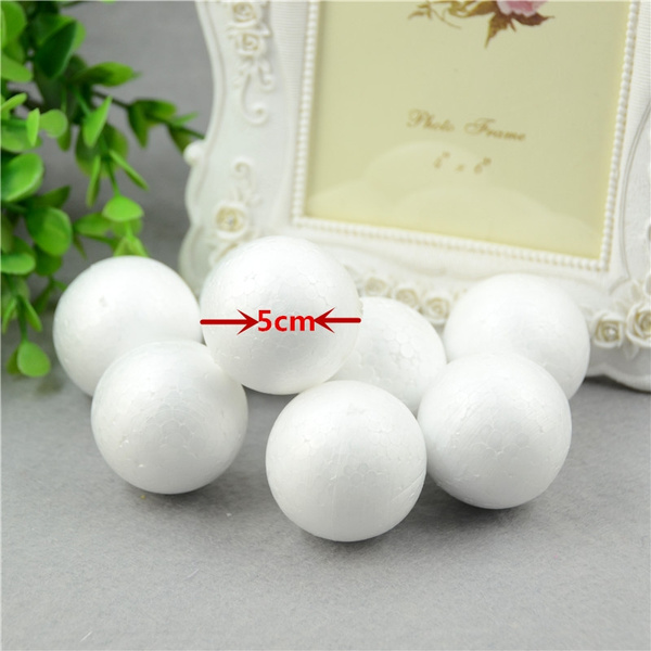 New!30PCS/Lot 50MM Modelling Polystyrene Styrofoam Foam Ball White
