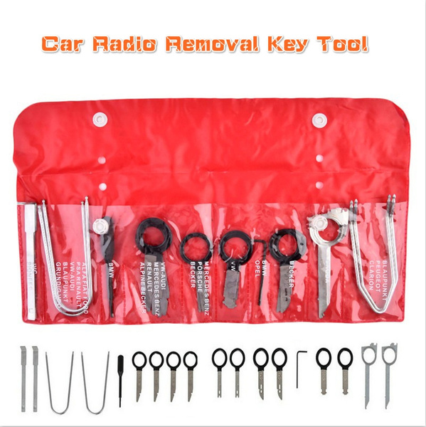 20 Pc Car Radio Removal Tool Set Stereo Head Unit Audio Tools Keys Stereo CD 
