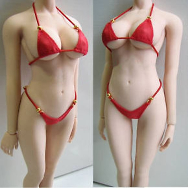1/6 Red Bikini Underwear Underclothes for 12'' Seamless action