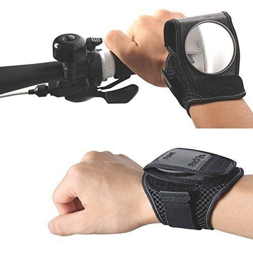 wristband mirror for cyclists