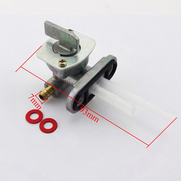 Lot De 2 Robinets D'essence Universels - Robinet Réservoir ON/OFF - Pour Quad, Scooter, Moto, Kart 50cc à 150cc - Alliage Résistant, Installation Facile