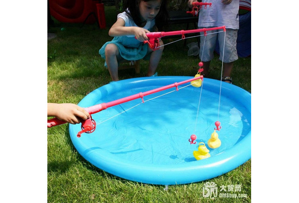 Hook A Duck magnetic Kids Bathtime Fishing Game Summer Garden Pool