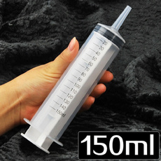60/100/150ML Large Big Plastic Hydroponics Nutrient Measuring Syringe (Color: Transparent)