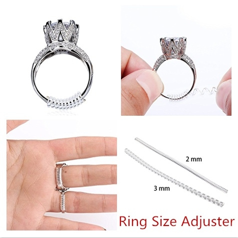 Ring Size Adjuster Ring Sizers Perfect Guard Tool for Loose Rings Set of 8  (2mm/3mm)