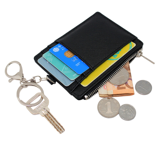 Boshiho Saffiano Leather Credit Card Holder