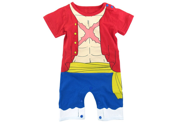 Baby Boy Romper One Piece Luffy Funny Costume Cute Toddler Playsuit Party Gift 0-24M - Wish