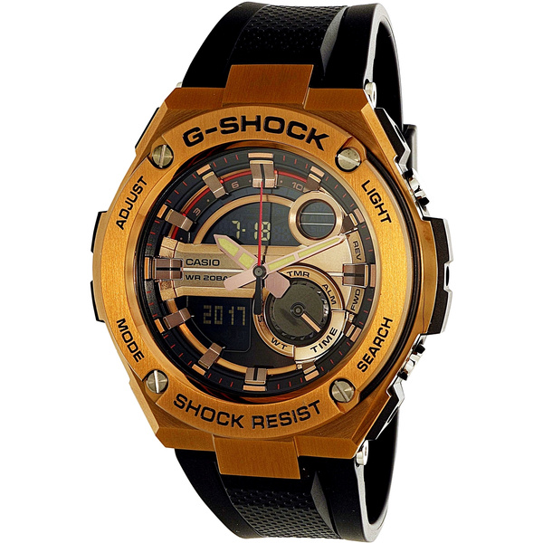 Casio Men's G-Shock GST210B-4A Black Rubber Quartz Sport Watch | Wish