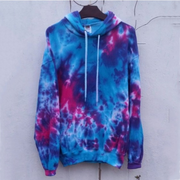 tie dye plus size hoodie