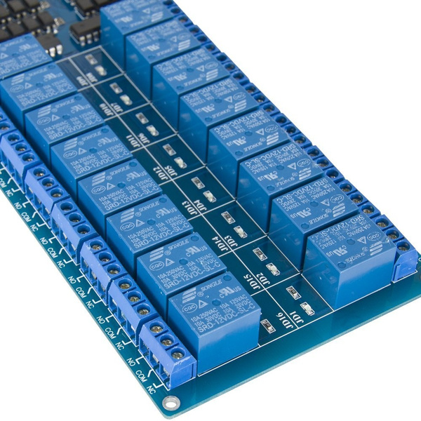 12V 16 Channel Relay Module For Arduino ARM PIC AVR DSP Optocoupler ...