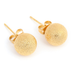 Brass, brassearring, Men Earrings, dullpolishedearring