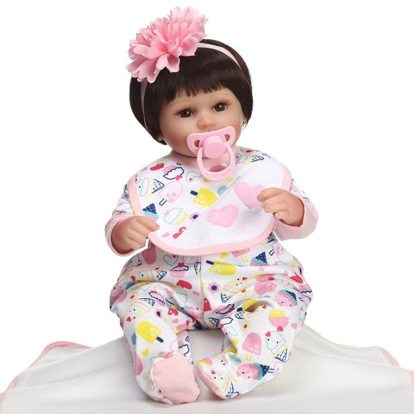 Boneca reborn 2357cm full silicone reborn baby dolls toys bebe alive reborn  menina baby victoria girl dolls surprise gift - AliExpress