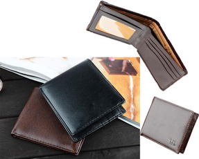 2022 Mens Synthetic Leather Wallet Money Pockets Credit/ID Cards Holder Purse 2 Colors