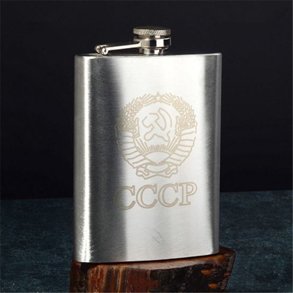 RAINB 6/8Oz Hip Flask Stainless Steel Whiskey Liquor Pocket Wine Bottle  Large Capacity