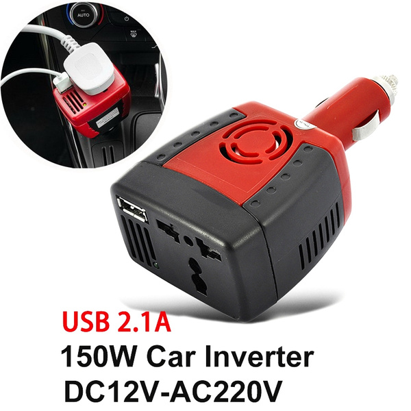 150w DC 12V to AC 220V 50Hz Car Inverter Power Supply Vehicle USB