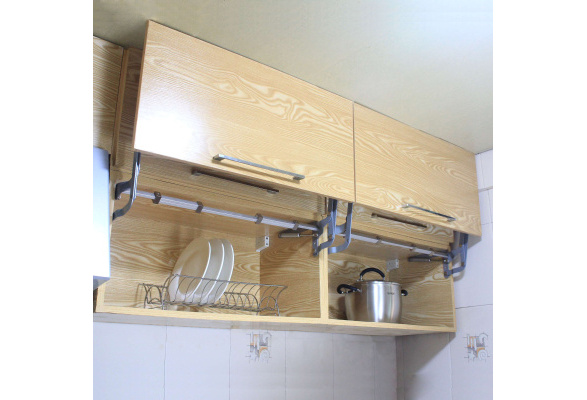 Cabinet Door Hinges Vertical Swing Lift Up Stay Pneumatic Arm Kitchen Mechanism