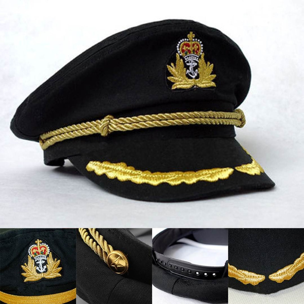 Fashion New Navy Sailor Hat Officer Stag Night Nautical Captain Cap