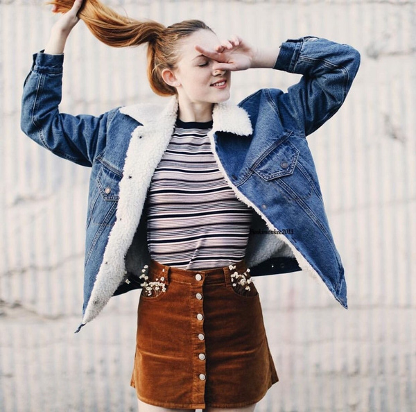 Brandy melville oversized hot sale denim jacket