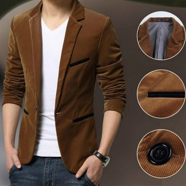 one button coat style