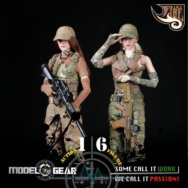 1/6 Scale Fire Girl Toys FG003 FG004 Female Tactical Shooter