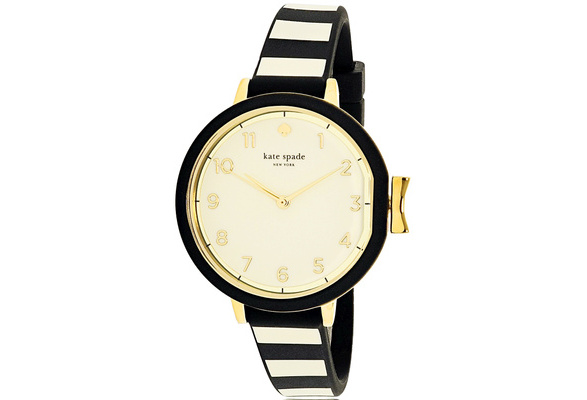 Kate Spade Women's Park Row KSW1313 Gold Rubber Quartz