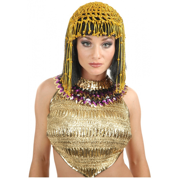 cleopatra beaded wig