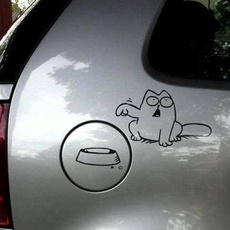 cute, cartooncatwallsticker, Funny, Cars