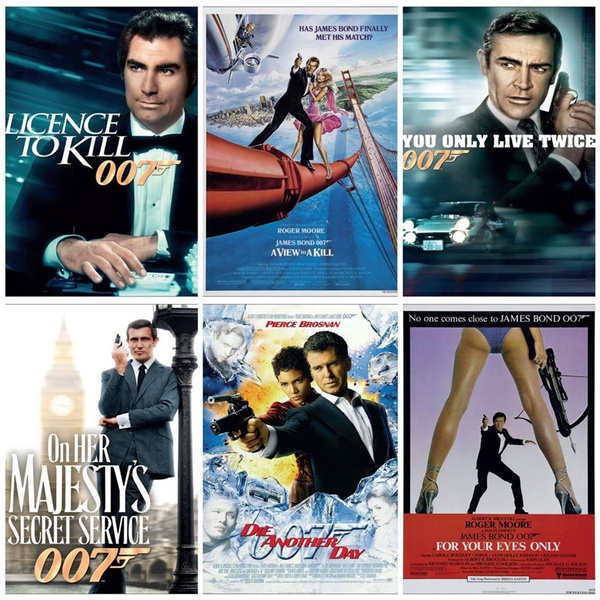 Details About James Bond 007 Movie Posters Sean Connery Rodger Moore Daniel Craig 1962 12 Wish Details About James Bond 007 Movie Posters Sean Connery Rodger Moore Daniel Craig 1962 12 Wish