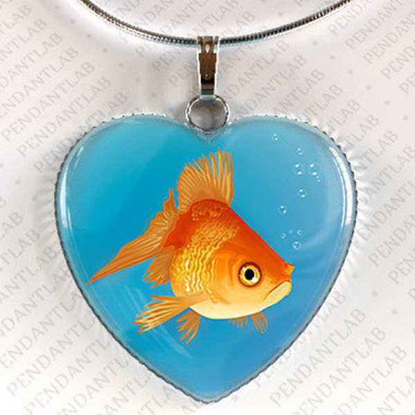 Goldfish Pendant Fish Necklace