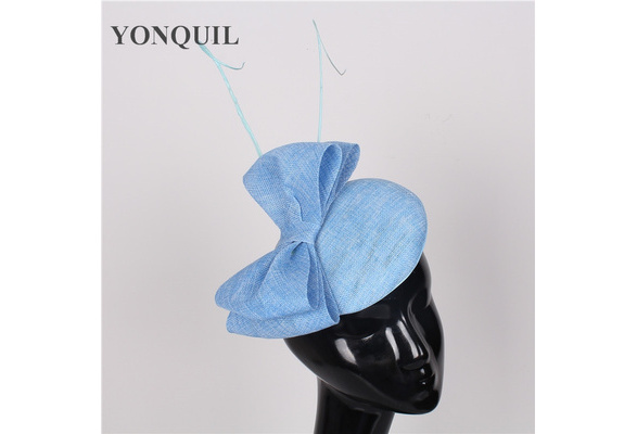 powder blue fascinator hat