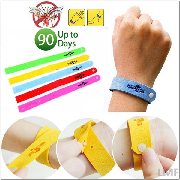 Buy Trending Trunks led mosquito repellent natural wrist band for baby,  kids, adult, pets/outdoor & indoor insect & bug pest repellent bracelet  with essential oils (pack of 12) (Assorted Colour) Online at