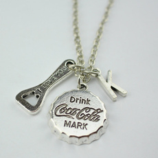 Bottle, Chain Necklace, Cap, Love
