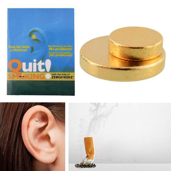 New Gold Zerosmoke Auricular Therapy Magnet Zero Smoke Patch Smoking | Wish