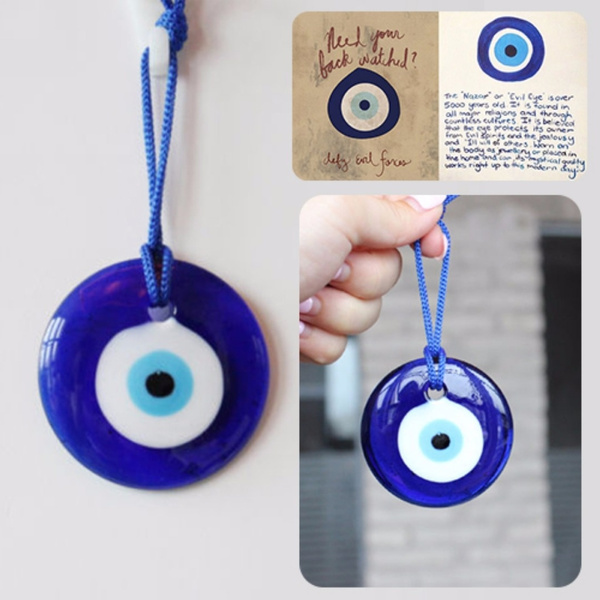 Turkish Blue Glass Evil Eye Lucky Wall Office Car Amulet Decoration ...