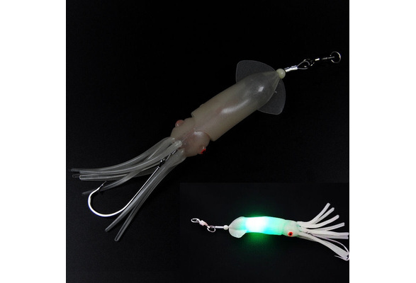 Cheap Electronic LED Flashing Squid Jig Soft Luminous Squid Lamp
