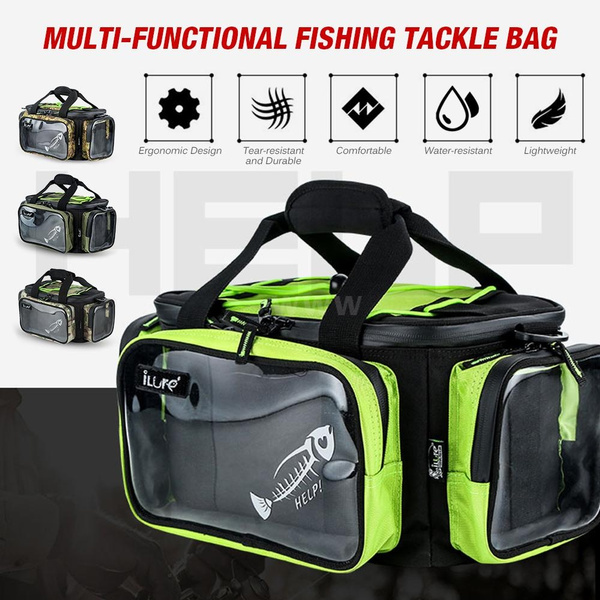 Fishing Reel Storage Bag Multifunctional Fishing Tackle Bag Outdoor Sports  Fishing Shoulder Bag Lures Tackle Box Gear Utility Storage Bag Fishing