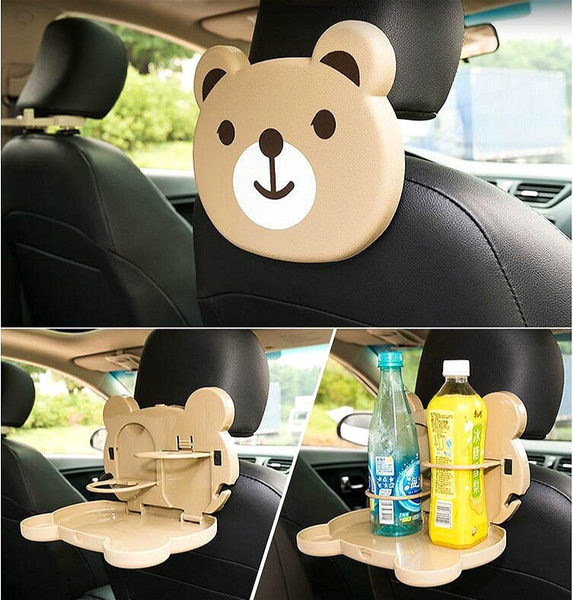 Car Drink Food Cup Tray Holder Seat Back Stand Table Desk For Any Car