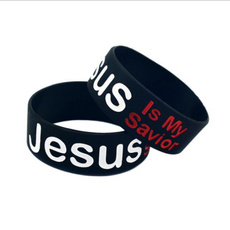 jesus, wristbandbracelet, Christian, rubberwristband