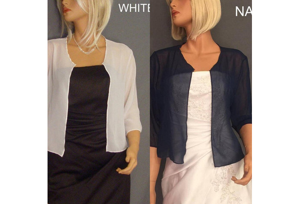 chiffon bolero jacket