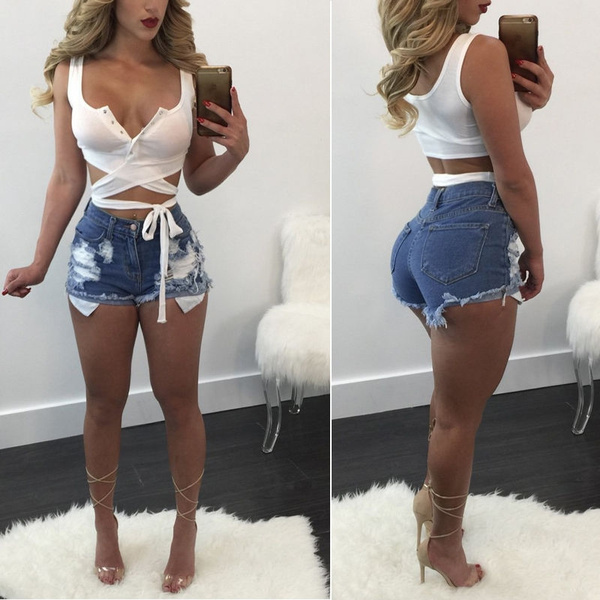 Fashion Women S Short High Waist Denim Beach Shorts Summer Jeans Shorts Pants Wish