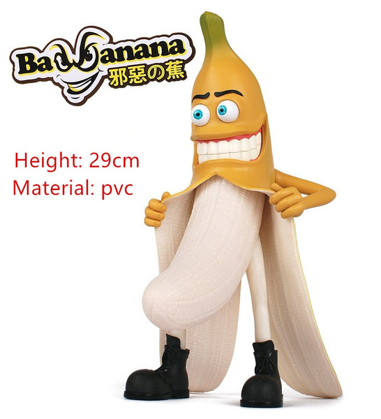 Evil Banana Man Bad Banana Hand Model Doll Blue Eyes Wretched Version Dolls Ornaments Large Wish