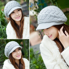 Warm Hat, women hats, whitehat, Winter