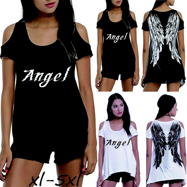 angel wings t shirt cut out