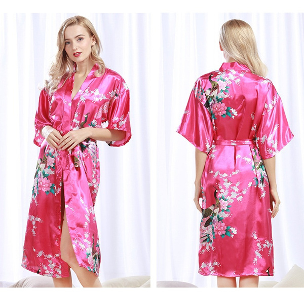 Japanese silk clearance dressing gown