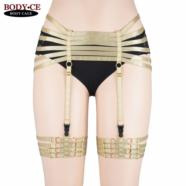 Hip Cage Body Harness (black ) Leg 