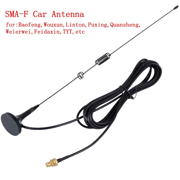 Unique SMA Female Connector Dual Band Car Antenna for Baofeng Wouxun Linton FeidaxinUV5RA